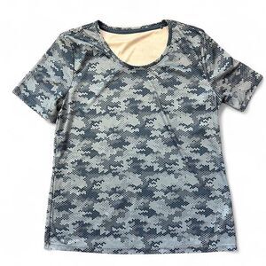 Blue Camo performance tee camouflage